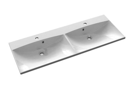 Przejdź do produktu MARIA umywalka podwójna kompozytowa 120x46cm, biała