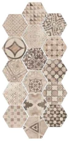 Przejdź do produktu HEXATILE CEMENT płytki podłogowe Garden Sand 17,5x20 (EQ-10D) (0,714m2)
