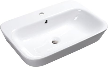 Przejdź do produktu SAVANA umywalka ceramiczna wpuszczana w blat, 65x45cm, biała