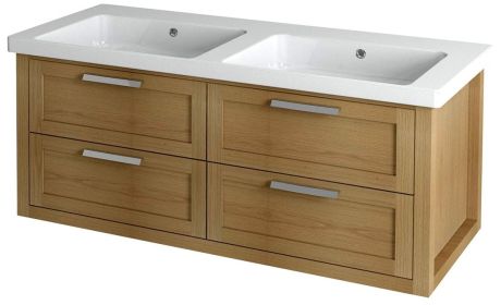 Przejdź do produktu LARITA szafka umywalkowa 120x55x48cm, dąb natural