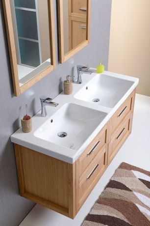 Przejdź do produktu LARITA szafka umywalkowa 120x55x48cm, dąb natural