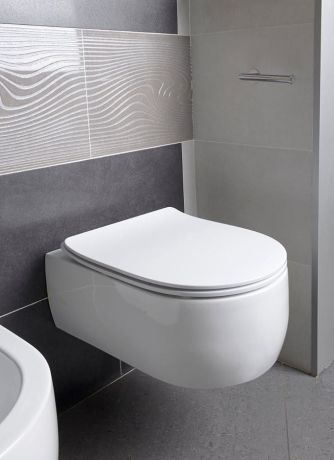 Przejdź do produktu FLO deska WC, SLIM, Soft Close, biała