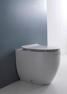 FLO deska WC SLIM Soft Close , duroplast, biała