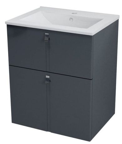 Przejdź do produktu MITRA szafka umywalkowa 59,5x70x45,4cm, antracyt