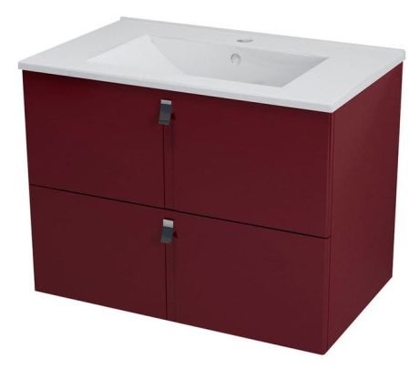 Przejdź do produktu MITRA szafka umywalkowa 74,5x55x45,2cm, burgundowy