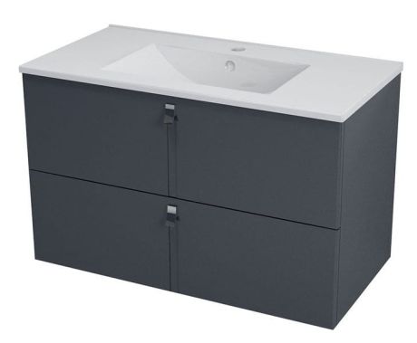 Przejdź do produktu MITRA szafka umywalkowa 90,5x55x46cm, antracyt