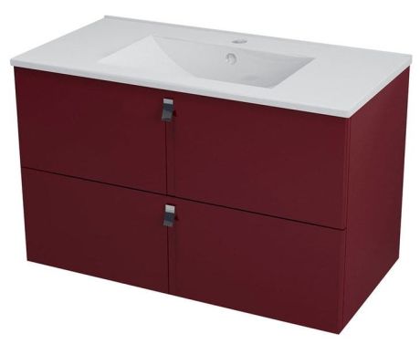 Przejdź do produktu MITRA szafka umywalkowa 90,5x55x46cm, bordo