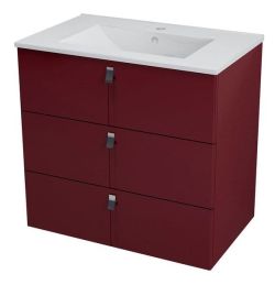 MITRA szafka umywalkowa 90,5x70x46cm, bordo