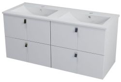 MITRA szafka umywalkowa 119,6x55x45cm, biała