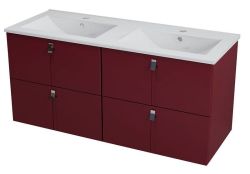 MITRA szafka umywalkowa 119,6x55x45cm, bordo