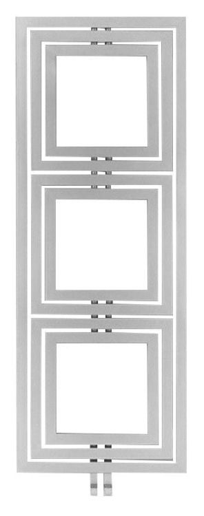 TRIPOLI grzejnik 600x1620mm, 741 W, srebrny ze strukturą