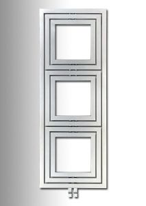 TRIPOLI grzejnik 600x1620mm, 741 W, srebrny ze strukturą