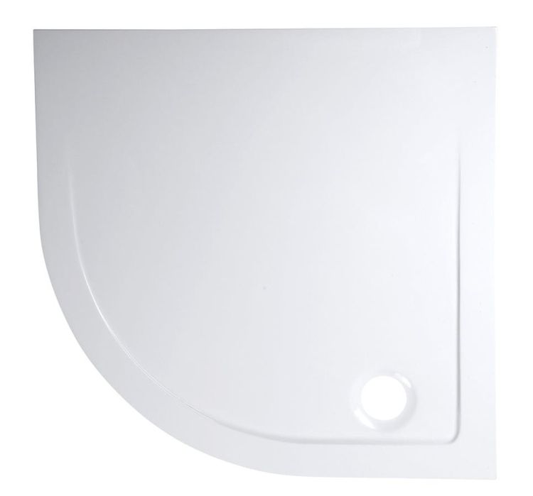 Brodzik kompozytowy, półokrągły 90x90x3 cm, R550, biała