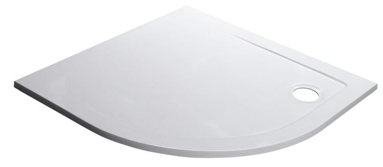 Brodzik kompozytowy, półokrągły 90x90x3 cm, R550, biała