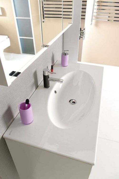 SISTEMA X umywalka ceramiczna 100x51cm, biała