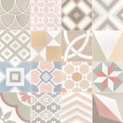 CAPRICE DECO Patchwork Pastel 20X20 (EQ-5) (1bal=1m2)