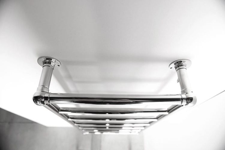 UNO grzejnik retro 493x951mm, 175 W, stal nierdzewna polerowana