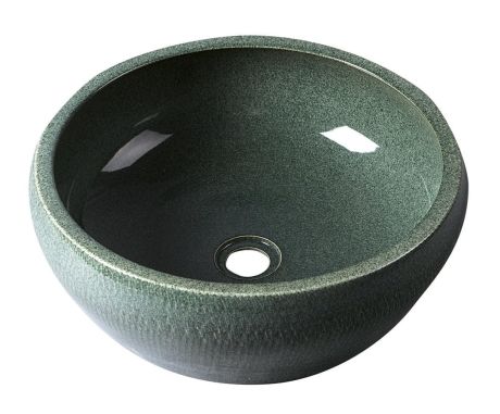 Przejdź do produktu PRIORI umywalka ceramiczna nablatowa Ø 42 cm, zielony