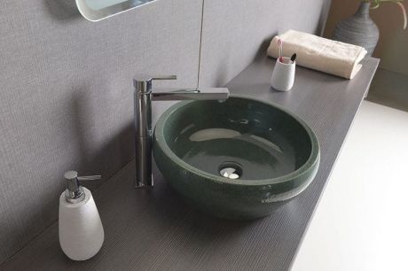 Przejdź do produktu PRIORI umywalka ceramiczna nablatowa Ø 42 cm, zielony