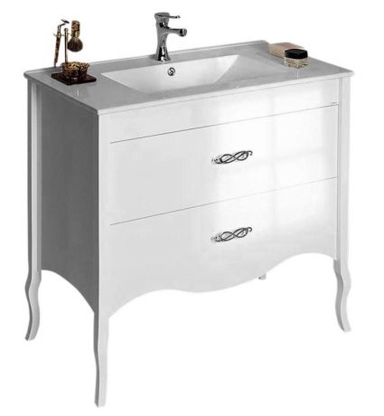 Przejdź do produktu SALMA umywalkowa szafka 89,5x85x45cm, biała