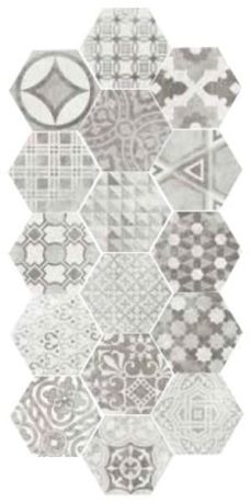Przejdź do produktu HEXATILE CEMENT płytki podłogowe Garden Grey 17,5x20 (EQ-10D) (0,714m2)