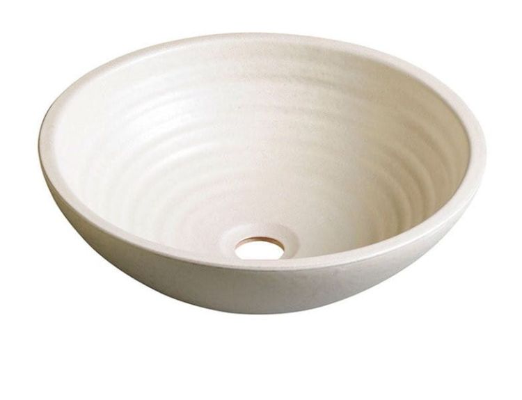 ATTILA umywalka ceramiczna, średnica 46cm, kość słoniowa