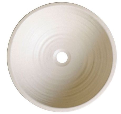 Przejdź do produktu ATTILA umywalka ceramiczna, średnica 46cm, kość słoniowa