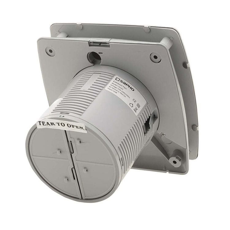 LEX łazienkowy wentylator osiowy, 15W, wylot 100mm, stal nierdzewna