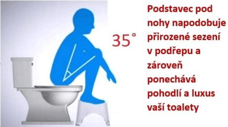 Przejdź do produktu Podnóżek do toalety, 39x22x17cm, biały