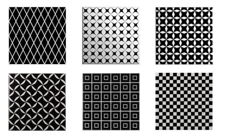 BLACK&WHITE Decor Mix 20X20 (1bal=1m2)
