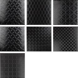BLACK&WHITE Decor Negro 20X20 (1bal=1m2)