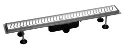 FLUE nierdzewny kanalik z rozstem, długość 730x115mm, wysokośćm
