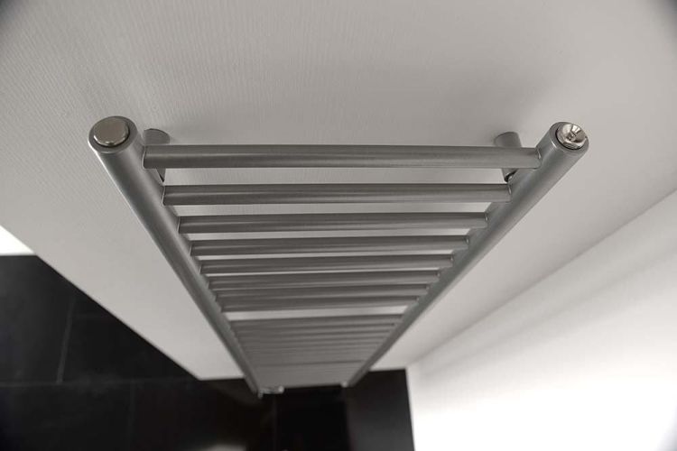 DINA grzejnik łazienkowy 400x1560mm, srebrny metalik