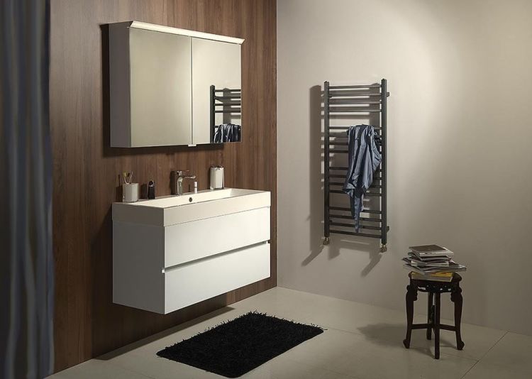 TOBI LED szafka  z oświetleniem LED 80x63x17cm, kolor bialy