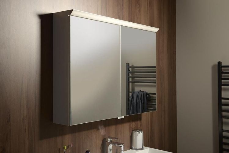 TOBI LED szafka  z oświetleniem LED 80x63x17cm, kolor bialy