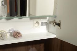 TOBI LED szafka  z oświetleniem LED 80x63x17cm, kolor bialy