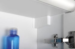 TOBI LED szafka  z oświetleniem LED 80x63x17cm, bezdotykowy, biała