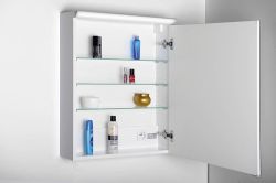 TOBI LED szafka  z oświetleniem LED 60x73x17cm, kolor bialy