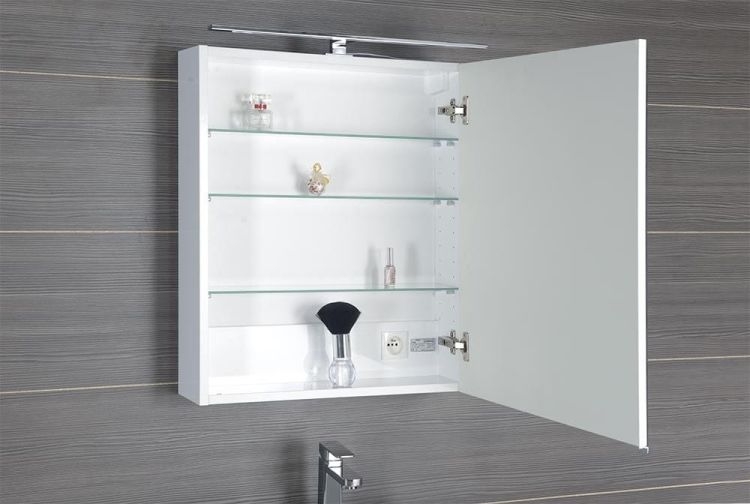 RIWA LED szafka z oświetleniem LED, 50x70x17cm, biały