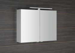 RIWA LED szafka z oświetleniem LED, 80x60x17cm, kolor bialy
