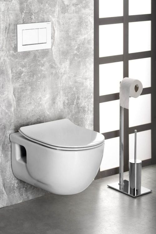 EDITA deska WC SLIM, duroplast SOFT CLOSE, biala
