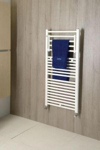 STYLO grzejnik łazienkowy z wieszakiem 500x1101mm, biały