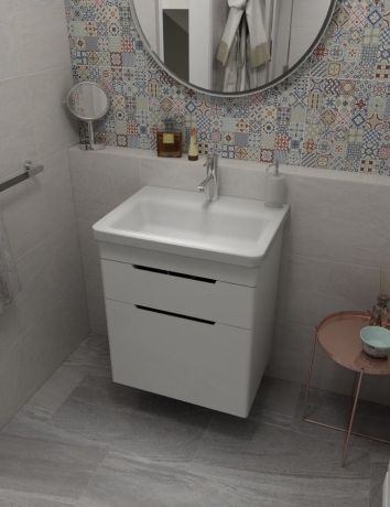 Przejdź do produktu CITY umywalka ceramiczna 60x45cm, biały