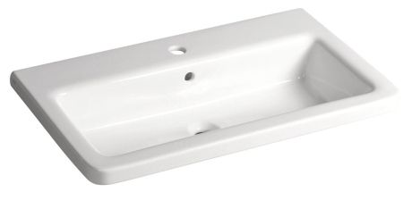 Przejdź do produktu CITY umywalka ceramiczna 80x45cm, biały