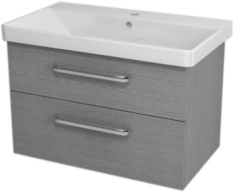 Przejdź do produktu THEIA Szafka umywalkowa 75,6x50x44,2cm, 2 szuflady, dąb srebrny