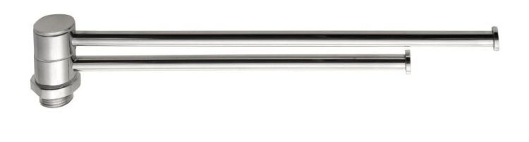 Obrotowy wieszak na ręczniki 250mm, stal nierdzewna polerowana