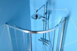 EASY LINE kabina prysznicowa półokrągła 1200x900mm, L/R, szkło czyste