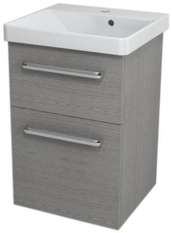 Przejdź do produktu THEIA Szafka umywalkowa 46,4x70x44,2cm, 2 szuflady, dąb srebrny