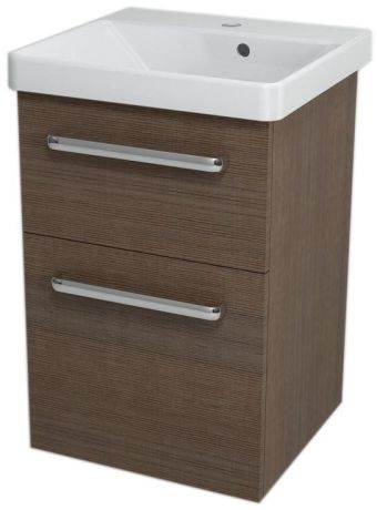 Przejdź do produktu THEIA Szafka umywalkowa 46,4x70x44,2cm, 2 szuflady, sosna rustykalna