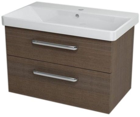 Przejdź do produktu THEIA Szafka umywalkowa 75,6x50x44,2cm, 2 szuflady, sosna rustykalna